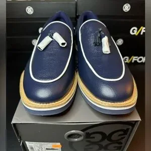 G/FORE Mens 12.5 Cruiser Street Shoes Twilight Blue Leather Tassel Loafer Casual G/FORE | Shoes | Gfore Cruiser Street Shoe Twilight | Poshmark main image 3